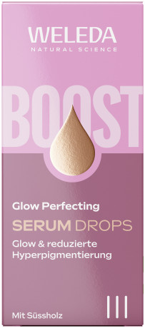 WELEDA Glow Perfecting Serum Drops, 30 ml, Капли-сыворотка Glow Perfecting для сияния и ровного тона лица с экстрактом солодки, 30 мл