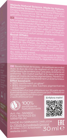 WELEDA Glow Perfecting Serum Drops, 30 ml, Капли-сыворотка Glow Perfecting для сияния и ровного тона лица с экстрактом солодки, 30 мл