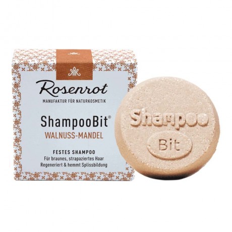 Rosenrot Festes ShampooBit Walnuss-Mandel 60g Solid ShampooBit орех-миндаль 60г