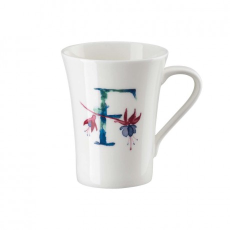 Hutschenreuther Hutschenreuther Flower Alphabet Becher mit Henkel F-Fuchsia 0,40 L Кружка Hutschenreuther Flower Alphabet с ручкой F-Fuchsia 0,40 л