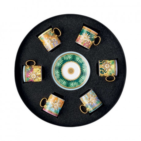 Rosenthal meets Versace Rosenthal Versace Jungle Animalier Espressotassen Set 6-tlg. 0,10 L / 12,5 cm Набор чашек для эспрессо Rosenthal Versace Jungle Animalier, 6 предм. 0,10 л / 12,5 см