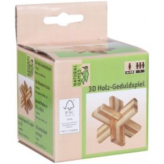 Natural Games 3D Holz-Geduldspiel Kreuz Natural Games 3D Деревянная головоломка Крест