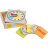 goki Lernuhr im Holzkasten Обучающие часы в деревянном ящике