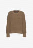 Tommy Hilfiger ORG BUTTON C-NK Jumper marrone КНОПКА ORG C-NK перемычки каштан