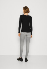 Tommy Hilfiger SLIM Long sleeved top black SLIM Топ с длинными рукавами черный