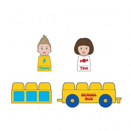 Tutor Blocks Meine ersten Magnetbausteine Schulbus Мой первый школьный автобус из магнитных блоков