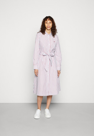 Tommy Hilfiger MIDI SHIRT DRESS Shirt dress posh/royal berry ПЛАТЬЕ-РУБАШКА МИДИ Платье-рубашка шикарный / королевская ягода