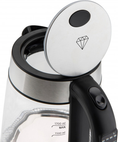 eta eta Wasserkocher CRYSTELLA Digi ETA715390000, 1,7 l, 2200 W, Einstellbarer Temperatur 50, 70, 80, 90, 100 °C чайник ETA CRYSTELLA Digi ETA715390000, 1,7 л, 2200 Вт, регулировка температуры 50, 70, 80, 90, 100 °C