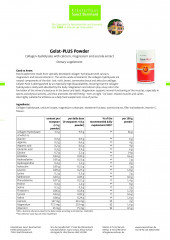 Krauterhaus Sanct Bernhardt Gelat-PLUS Pulver, Гидролизата коллагена с добавлением кальция, магния и витамина С, 500 грамм