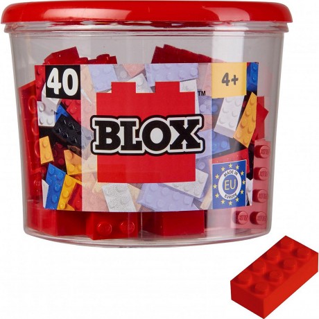Simba Blox 40 rote 8er Steine in Dose Simba Blox 40 красный 8 кирпичей в жестяной банке