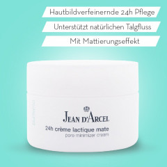 JEAN D'ARCEL 24h creme lactique mate  PURIFIANTE 24Std Gesichtscreme fur grossporige fette Haut  24h creme lactique mate PURIFIANTE крем для лица 24h для жирной кожи с большими порами