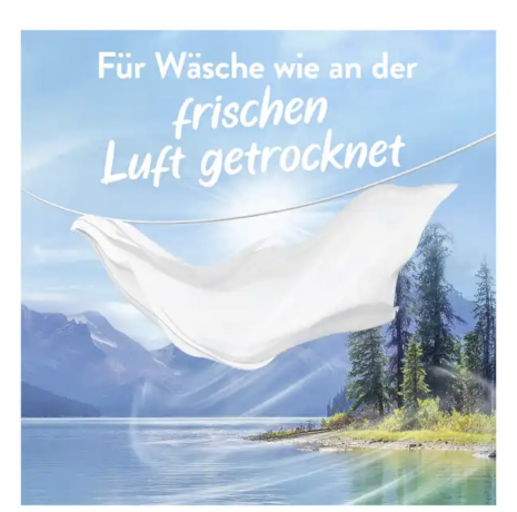 Lenor Weichspuler Konzentrat Luftfrisch Alpensee 50 WL, Кондиционер для стирки белья "Альпийская свежесть", 50 загрузок (700мл)