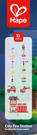 Spiel-Feuerwehrwache Grobstadt-Feuerwache E3023  Большая деревянная пожарная станция Big City Fire Station 