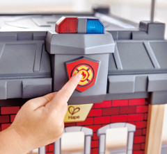 Spiel-Feuerwehrwache Grobstadt-Feuerwache E3023  Большая деревянная пожарная станция Big City Fire Station 