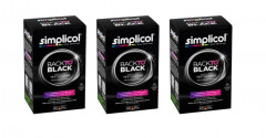 Simplicol Textilfarbe Back to Black Farberneuerung 3stk Текстильная краска для восстановления черного цвета ткани, 400 г x 3 упаковки