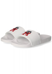 Tommy Hilfiger ESSENTIAL  Pool slides weiss ESSENTIAL Горки для бассейна белый