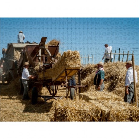 CALVENDO Puzzle CALVENDO Puzzle Herstellung von Stroh Пазл CALVENDO Puzzle Изготовление из соломы