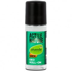 alverde NATURKOSMETIK Men Deo Roll-On Active Nature Шариковый дезодорант для мужчин Активная природа, с экстрактом гинкго и бамбука, без алюминия, 50 мл