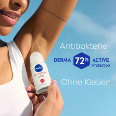 NIVEA Dry Comfort Anti-Transpirant Roll-On, 50 ml, Нивеа Антиперспирант ролик, Dual Protect, 0% спирта, 72ч сухость, 50 мл