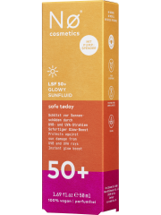 NO COSMETICS Safe today Glowy Sunfluid LSF 50+, 50 ml, No Cosmetics Солнцезащитный флюид SPF 50 сияние и защита от фотостарения, лёгкая текстура, 50 мл