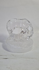 Фигурка хрустальная винтажная &quot;Лошадь с жеребенком&quot; Royal Cryestal Rock RCR, 11 x 12 см, Германия, 1960-70гг.