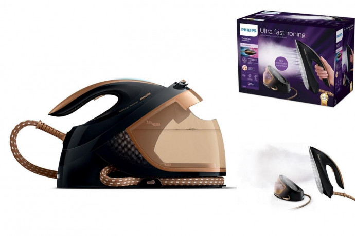 Philips Philips Dampfbugeleisen Dampfbugelstation mit Wassertank Dampfbugeleisen Philips GC875580 2500  Паровой утюг Philips паровой утюг с резервуаром для воды Philips GC875580 2500