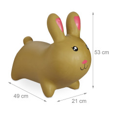 relaxdays Hupftier Hase hellbraun Копытный кролик светло-коричневый