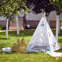 relaxdays Hupftier Hase hellbraun Копытный кролик светло-коричневый