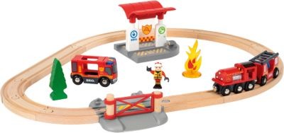 BRIO Bahn Feuerwehr Set Железнодорожный пожарный комплект