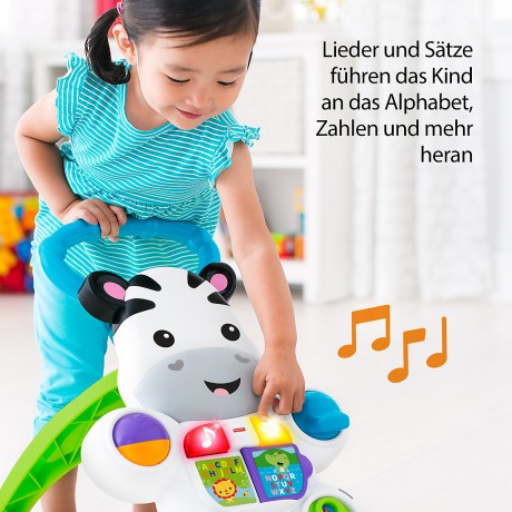 Mattel Fisher-Price Lern mit mir Zebra-Lauflernwagen Ходунки Fisher-Price «Учись со мной в форме зебры»