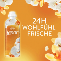 Lenor Weichspüler Orchidee &amp; Vanille, 42WL, 882 ml, ЛЕНОР Кондиционер для белья Золотая Орхидея 882 мл