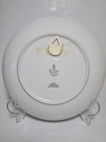 Winterling Roslau Bavaria Винтажная декоративная тарелка с позолоченным ободком "Райхартсхаузен", 19,5см, Германия, 1984г.