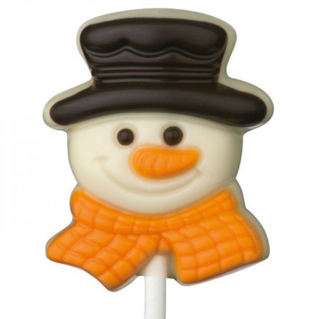 Рождественский Подарок Weibler Schoko-Lolli "Schneemann-Kopf"