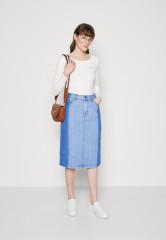 Tommy Hilfiger SLIM Long sleeved top ecru SLIM Топ с длинными рукавами экрю