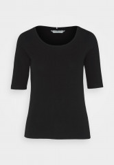 Tommy Hilfiger SLIM MODERN SCOOP Basic T-shirt black SLIM MODERN SCOOP Базовая футболка черный