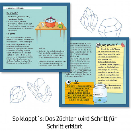 Kosmos Uberraschungs-Kristalle selbst zuchten Выращивайте кристаллы-сюрпризы самостоятельно