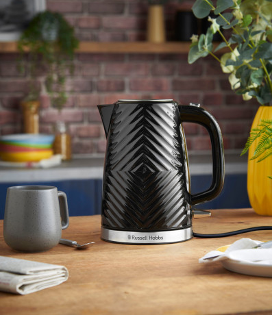 RUSSELL HOBBS RUSSELL HOBBS Wasserkocher Groove 26380-70, schwarz, 1,7 l, 2.400 Watt, 1,7 l, 2400 W Чайник RUSSELL HOBBS Groove 26380-70, черный, 1,7 л, 2400 Вт, 1,7 л, 2400 Вт