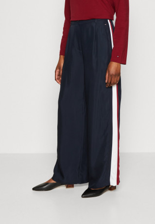 Tommy Hilfiger WIDE LEG PIECED PANTS Trousers desert sky БРЮКИ С ШИРОКИМИ НОГАМИ Брюки небо пустыни