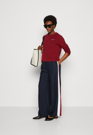 Tommy Hilfiger WIDE LEG PIECED PANTS Trousers desert sky БРЮКИ С ШИРОКИМИ НОГАМИ Брюки небо пустыни