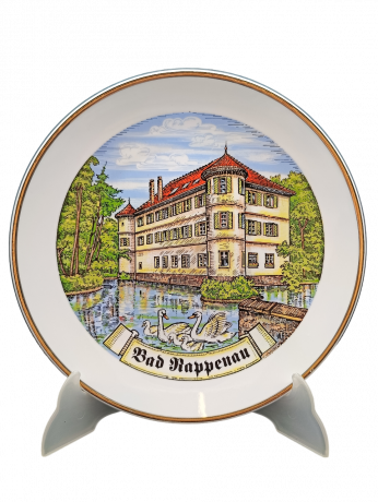 Тарелка декоративная винтажная Böckling Neudenau "Бад-Раппенау", фарфор, 24 см, Германия, 1970-80гг.
