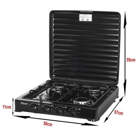 Zilan Zilan Gaskocher ZLN-7079, (Set), Nutzbar mit Butan / Propan Gas oder LPG-Mischung (Flussiggas)  Плита газовая Zilan ZLN-7079, (комплект), может работать на газе бутан/пропан или смеси LPG (сжиженный газ)
