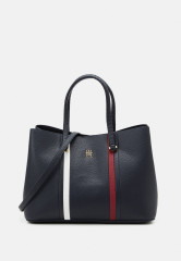 Tommy Hilfiger EMBLEM SATCHEL Handbag space blue СУМКА С ЭМБЛЕМОЙ Сумочка космический синий