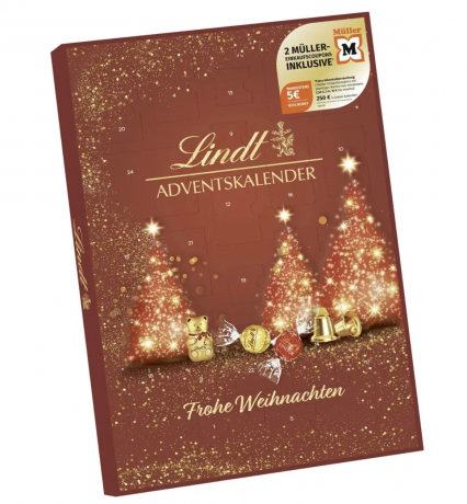 Адвент-календарь 2025 Lindt Muller, 24 сладких сюрприза, 194 г
