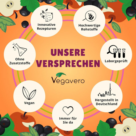 Vegavero Iron Gummies жевательные витамины с железом, для детей и взрослых, 90 пастилок, натуральный состав