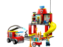 Lego Feuerwehrstation und Loschauto Пожарная часть и пожарная машина