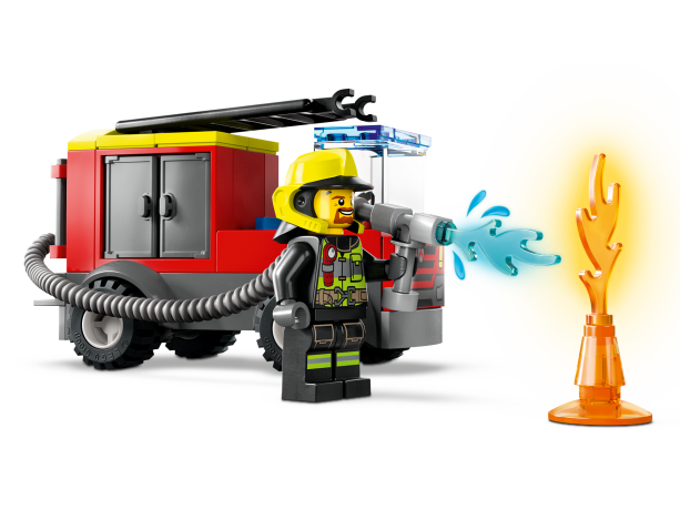 Lego Feuerwehrstation und Loschauto Пожарная часть и пожарная машина