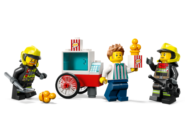 Lego Feuerwehrstation und Loschauto Пожарная часть и пожарная машина