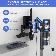 LBF LBF Akku-Handstaubsauger S7 akku staubsauger, 480W,4 Leistungstufe,Touchscreen,180° klappbar,bis 13/20/33/65Min  Беспроводной ручной пылесос LBF Беспроводной пылесос S7, 480 Вт, 4 уровня мощности, сенсорный экран, складной на 180°, до 13/20/33/65 мину