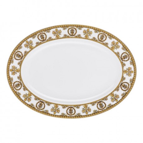 Rosenthal meets Versace Rosenthal Versace I love Baroque - Bianco Platte 34x24,5 cm Rosenthal Versace I love Baroque - Тарелка Bianco 34x24,5 см