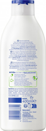 NIVEA Body Lotion Rosenblute & Pflege, 400 ml, Нивеа Лосьон для тела, аргановое масло и аромат розы, 72ч увлажнение, 400 мл